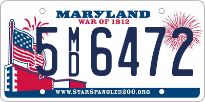 MD license plate 5MD6472