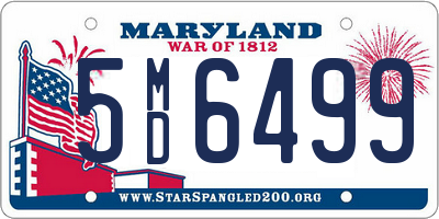 MD license plate 5MD6499