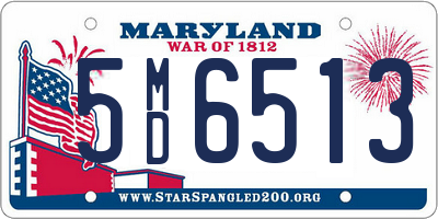 MD license plate 5MD6513