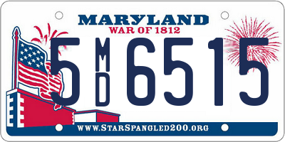 MD license plate 5MD6515