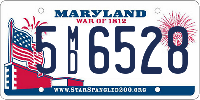 MD license plate 5MD6528