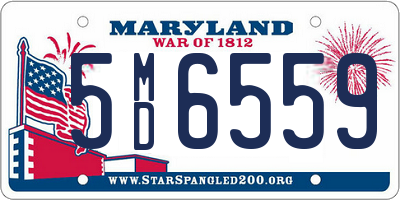 MD license plate 5MD6559