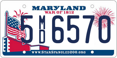 MD license plate 5MD6570