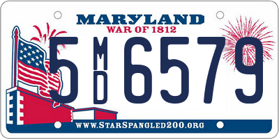 MD license plate 5MD6579