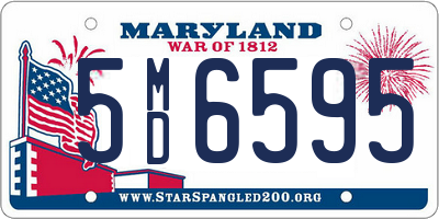 MD license plate 5MD6595