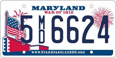 MD license plate 5MD6624