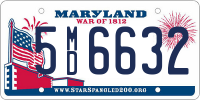 MD license plate 5MD6632