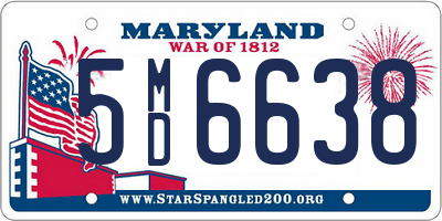 MD license plate 5MD6638