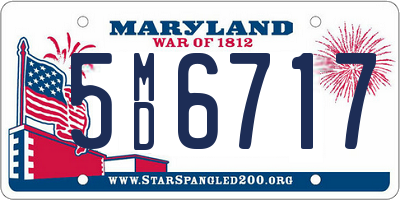 MD license plate 5MD6717