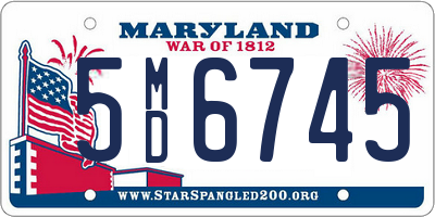 MD license plate 5MD6745
