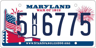 MD license plate 5MD6775