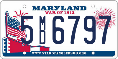 MD license plate 5MD6797