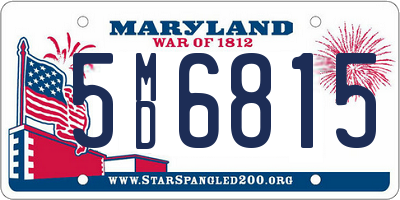 MD license plate 5MD6815