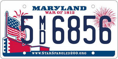 MD license plate 5MD6856