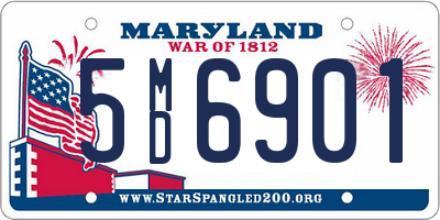 MD license plate 5MD6901