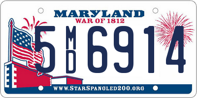 MD license plate 5MD6914