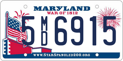 MD license plate 5MD6915