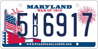 MD license plate 5MD6917