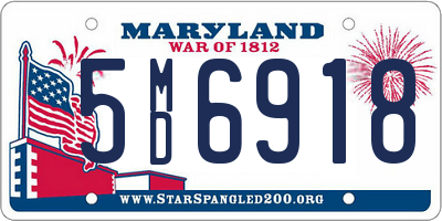 MD license plate 5MD6918