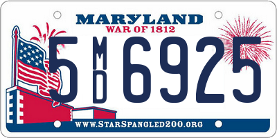 MD license plate 5MD6925