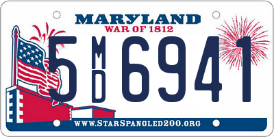 MD license plate 5MD6941