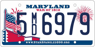 MD license plate 5MD6979