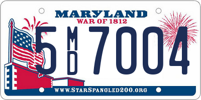 MD license plate 5MD7004