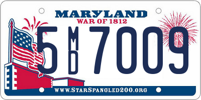 MD license plate 5MD7009