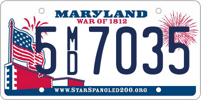 MD license plate 5MD7035