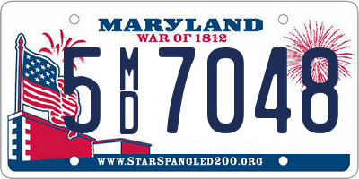 MD license plate 5MD7048