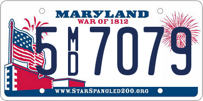 MD license plate 5MD7079