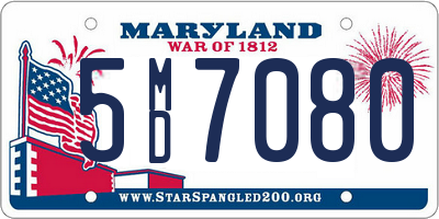 MD license plate 5MD7080