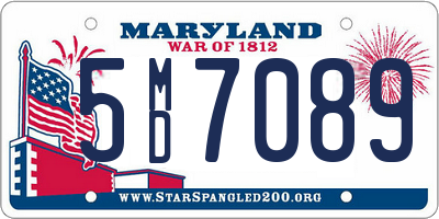 MD license plate 5MD7089