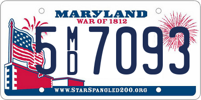 MD license plate 5MD7093