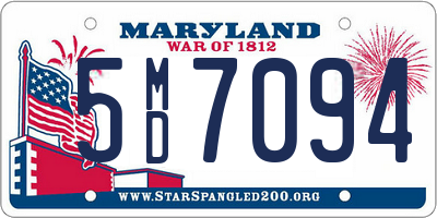 MD license plate 5MD7094