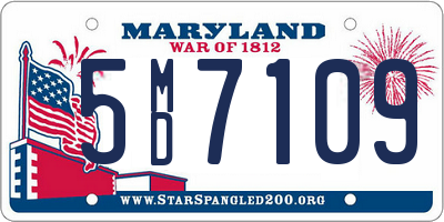 MD license plate 5MD7109