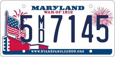 MD license plate 5MD7145