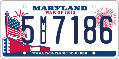 MD license plate 5MD7186