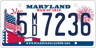 MD license plate 5MD7236