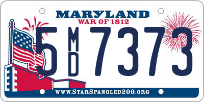 MD license plate 5MD7373