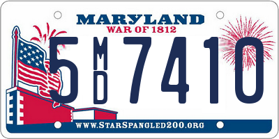 MD license plate 5MD7410
