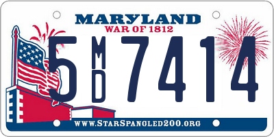 MD license plate 5MD7414