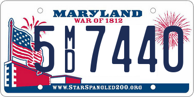 MD license plate 5MD7440