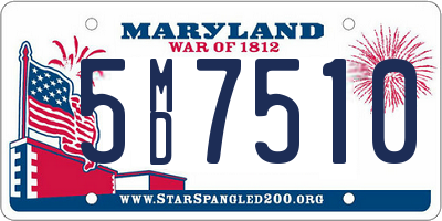 MD license plate 5MD7510