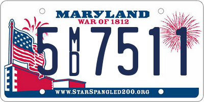 MD license plate 5MD7511
