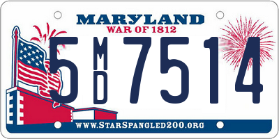 MD license plate 5MD7514