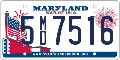 MD license plate 5MD7516