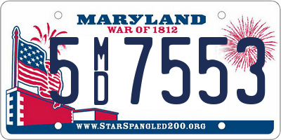 MD license plate 5MD7553