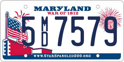 MD license plate 5MD7579