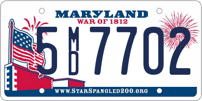 MD license plate 5MD7702